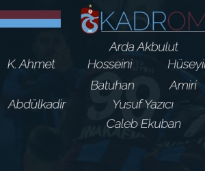 Trabzonspor'umuzun kadrosu açıklandı