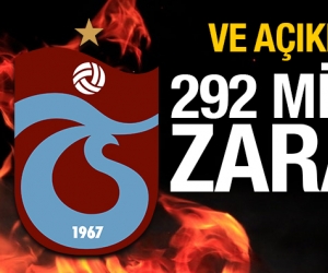 Trabzonspor'dan 292 milyon lira zarar